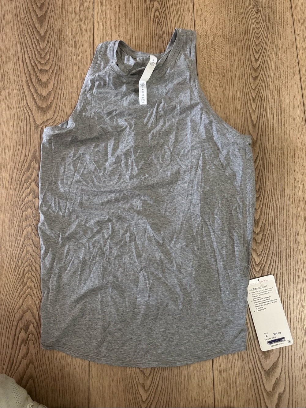 lululemon athletica Gray Sleeveless Tank Top